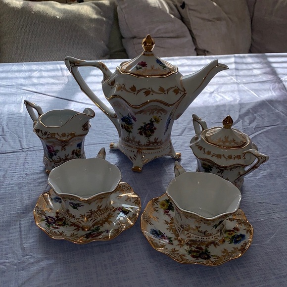 Limoges Other - Authentic Limoges France Peint A La Main Tea Set!
